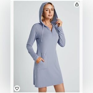 COPY - Baleaf women’s UPF 50+ quarter zip cover up long sleeve hooded beach cov…